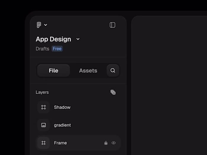 Sidebar UI design