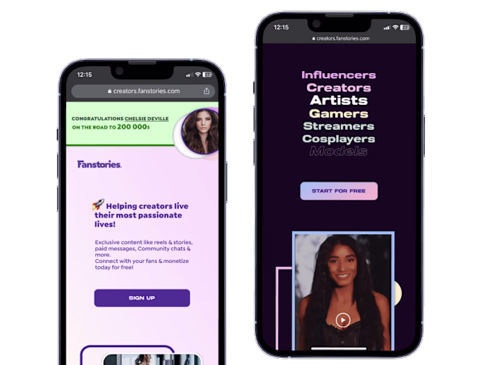 RESPONSIVE WEB APPLICATION - Fanstories