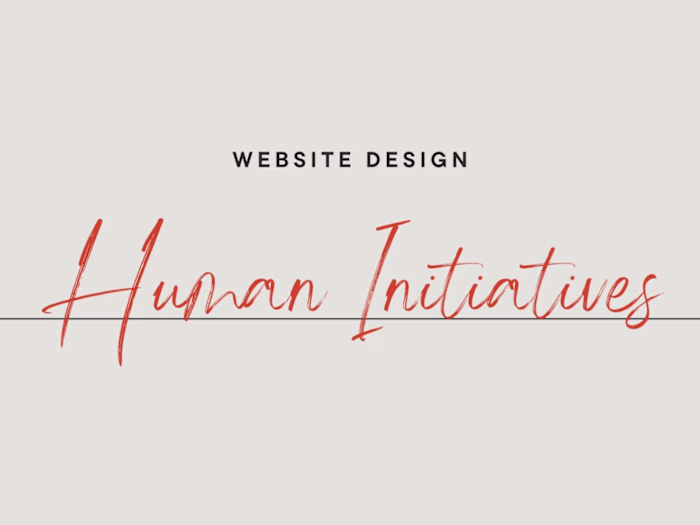 Human initiative | Website design
