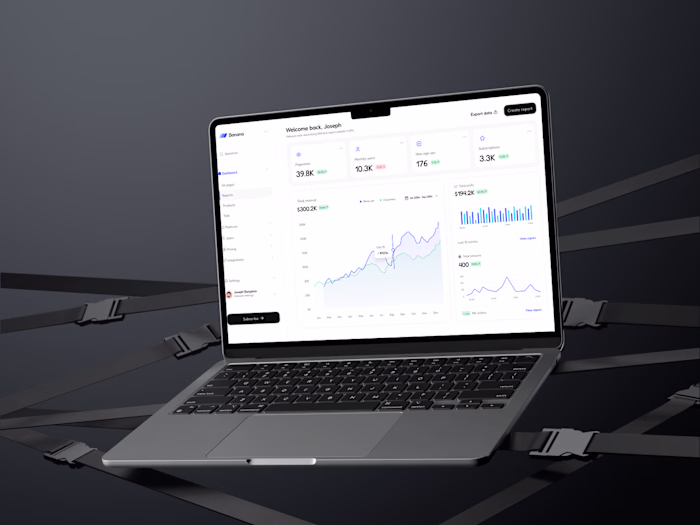  SaaS Dashboard for Analytics, Products, and Users