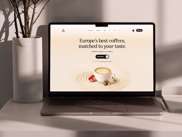 E-commerce Web Design - Zen Cup