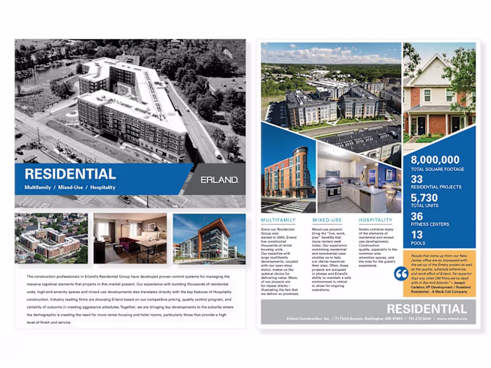 One Sheets - Marketing Collateral 