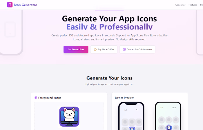 App Icon generator for iOS and Android