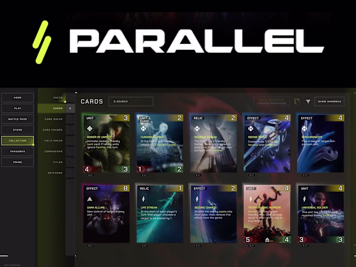 Parallel Trading Card Game