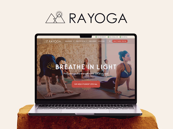 Ra Yoga — Website Design