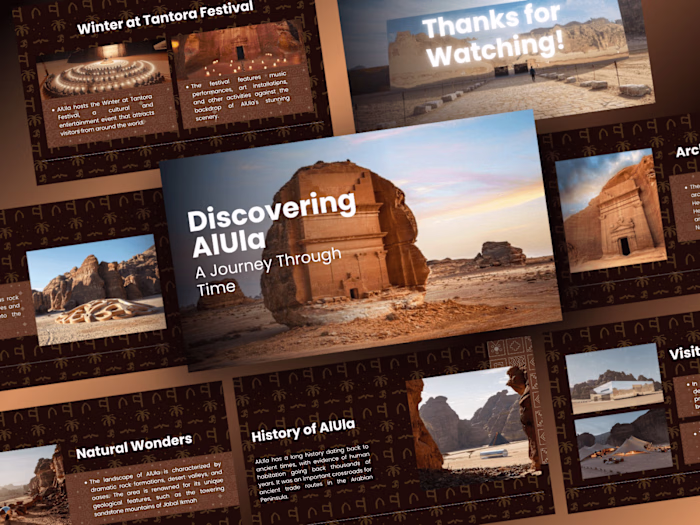 Presentation | Discovering AlUla: A Journey Through Time