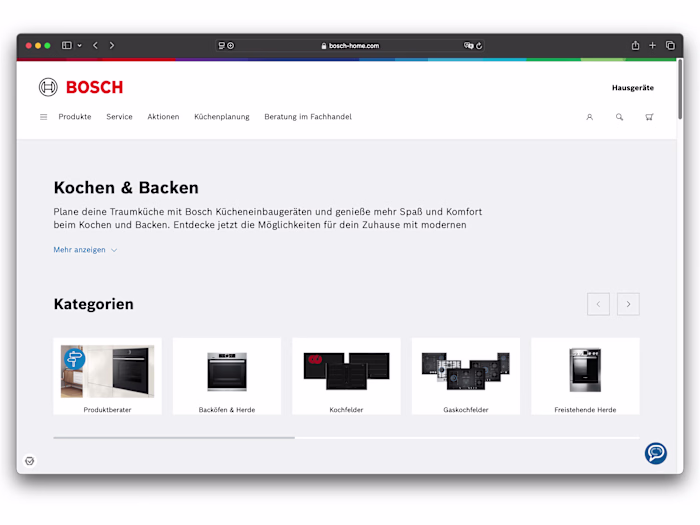 Bosch Product List Page