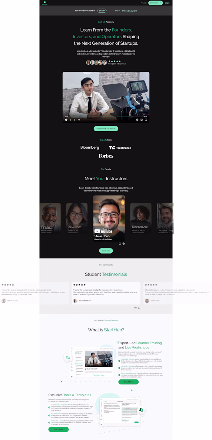 Rebranding of the Starthub website