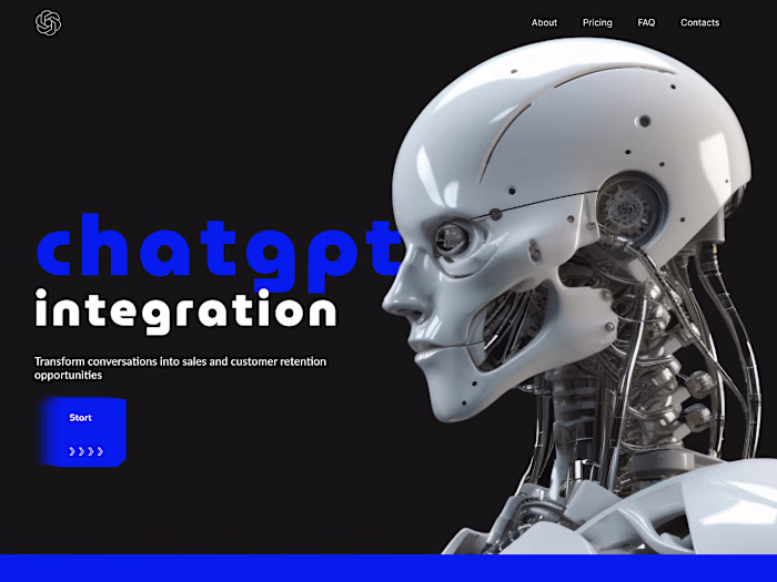 Landing page- ChatGPT integration