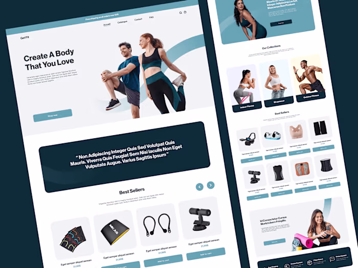 GetFit : Fitness Accessories E-commerce Website