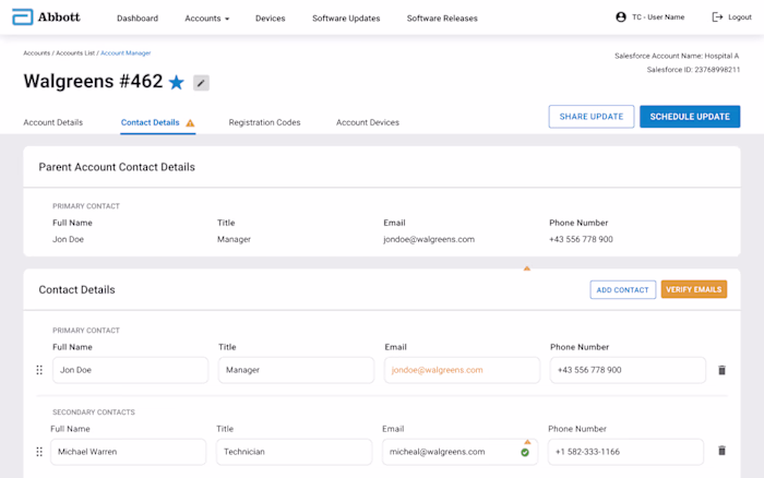 Abbott Technologies: Healthcare application redesign
