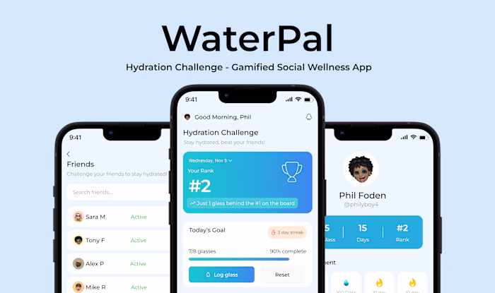  Waterpal- Hydration Challenge App
