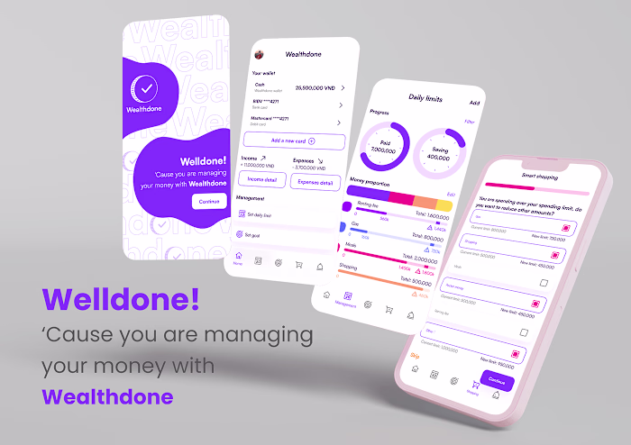 Wealthdone - Shopping Money Management App :: Behance