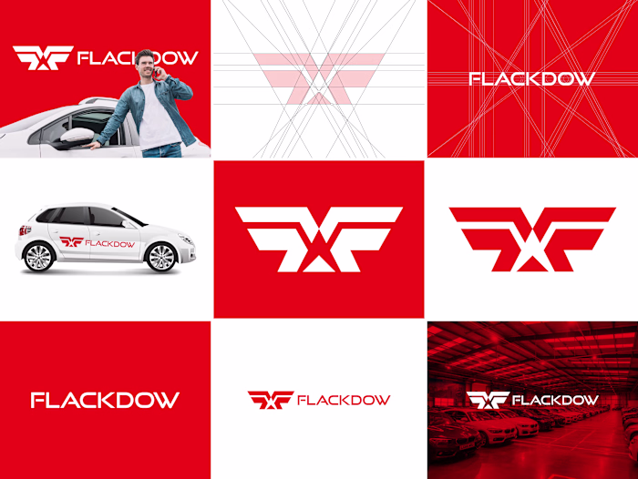 Flackdow Automotive car company logo