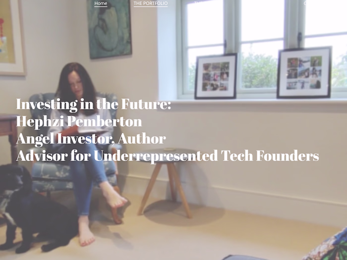 Personal website of an author, investor