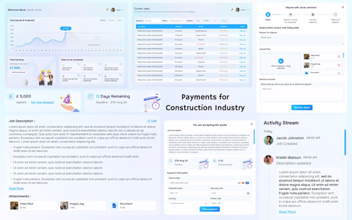 Construction Payment and Workflow Platform Development