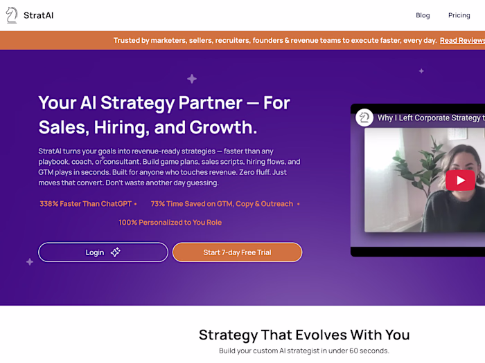 AI-Powered Business Strategy Platform Development (Bubble.io)