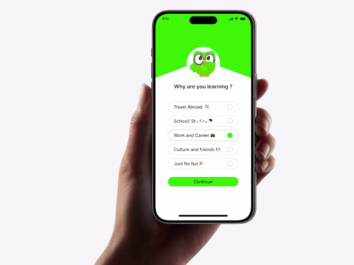 Language app redesign