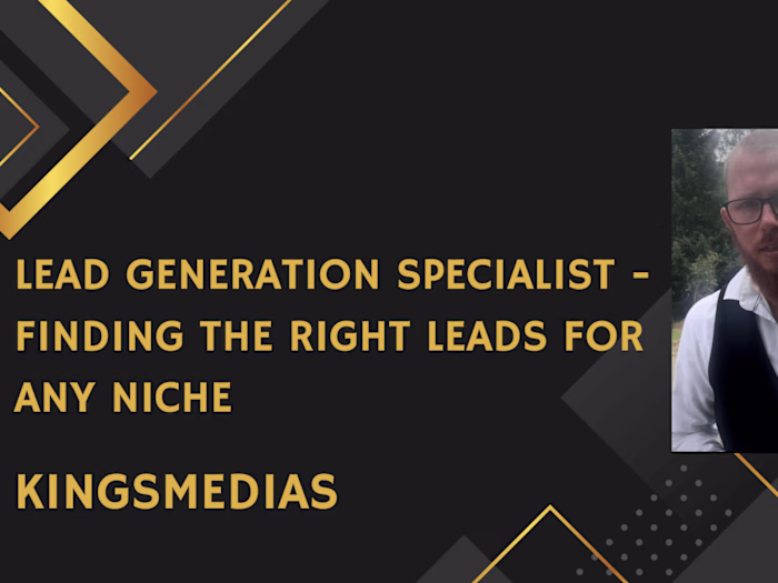 Expert Lead Generation Specialist - Your Success is My Mission