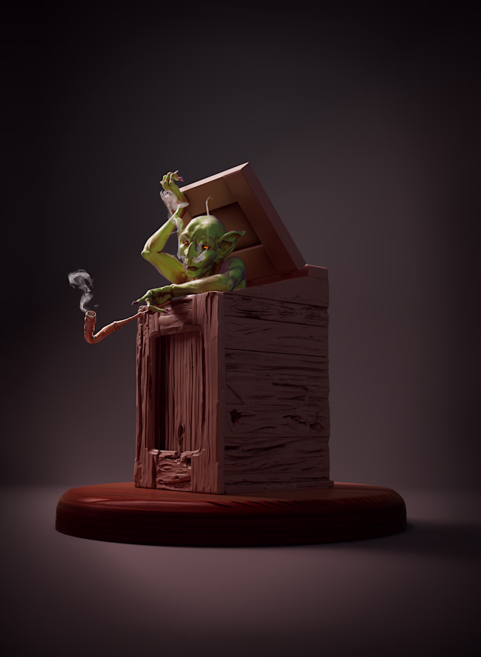 Goblin - DND tabletop piece Concept Render