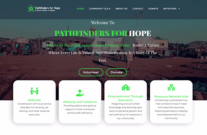 Pathfinders for Hope - Scale from a stater site to the next step