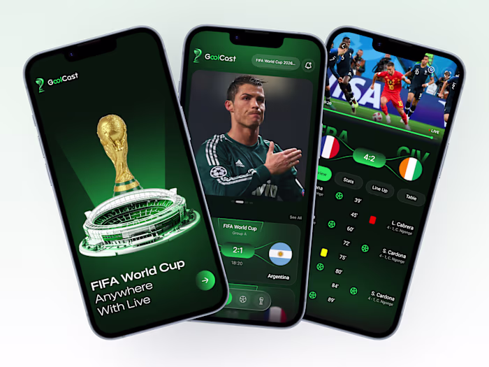 FIFA World Cup 2026 Live Streaming App Concept