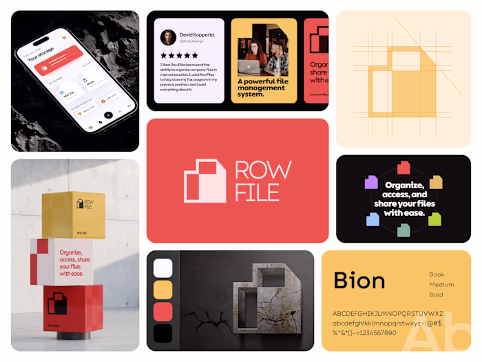 Rowfile Brand Identity Design
