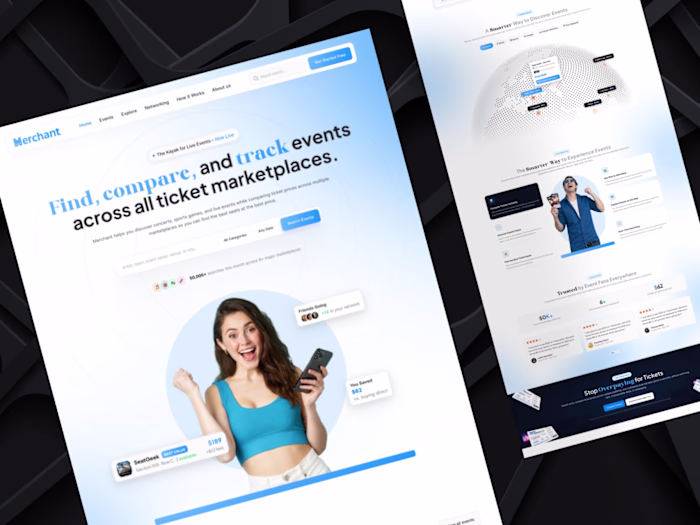 Landing Page Refinement for Ticket Marketplace Platform