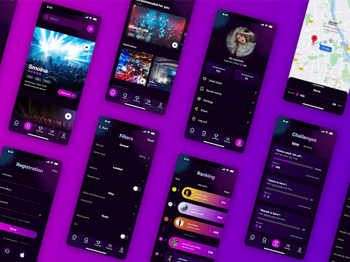 UX/UI design for a City Discovery App