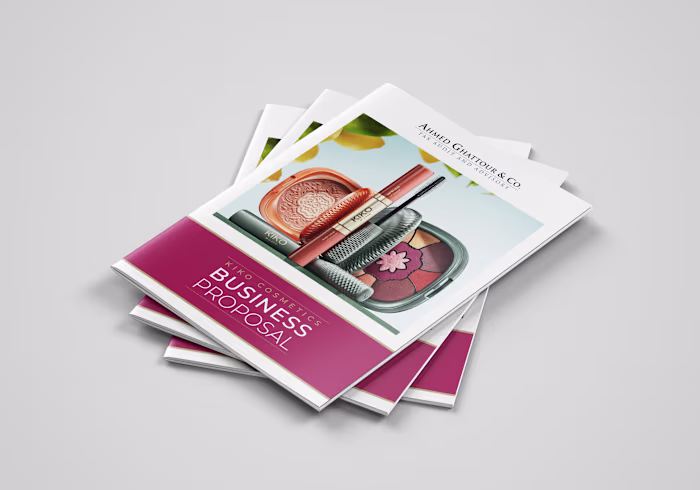 A4 Business Proposal Design | Ahmed Ghattour & Co - KIKO MILANO