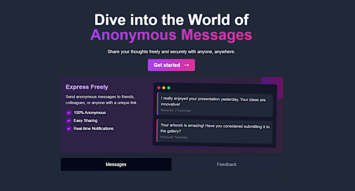 Spill It - An Anonymous Messaging Platform