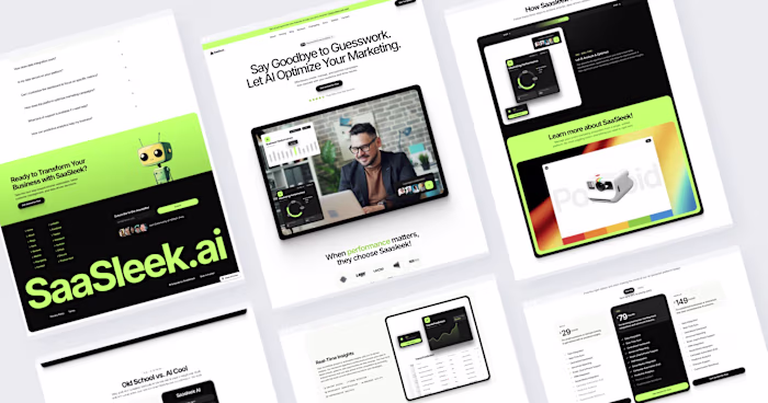 Framer SaaS landing page