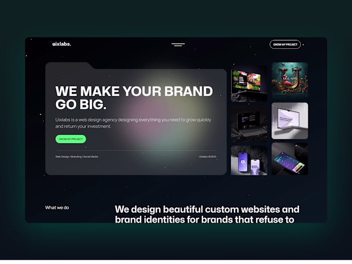 Weblow website + UIUX in Figma for Web design agency