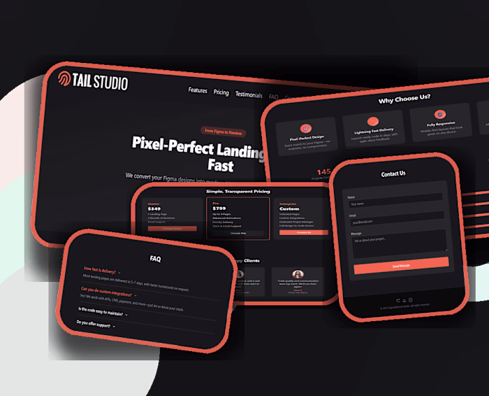 Figma to Tailwind CSS —