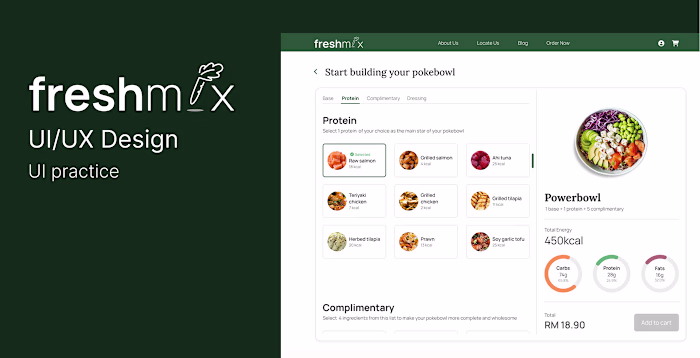UI Design - Pokebowl on Behance