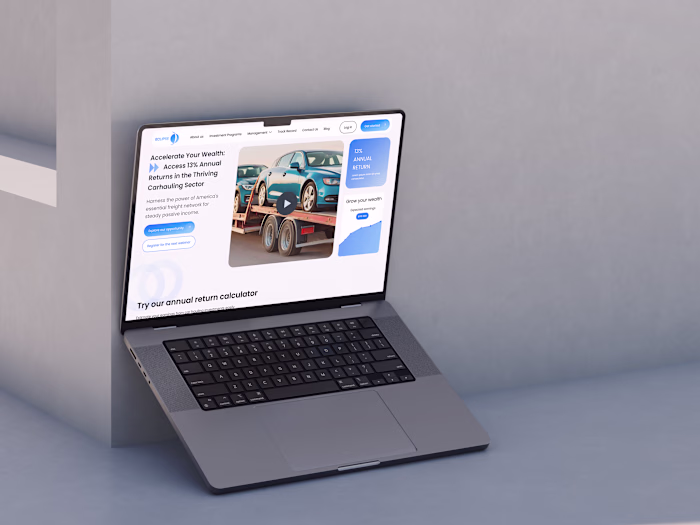 Investment company website