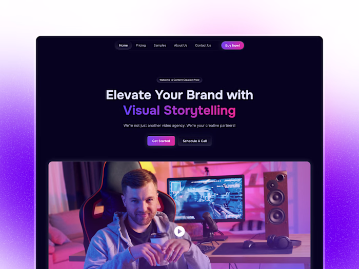 Webflow Design & Development - Video Creating Subscription Site