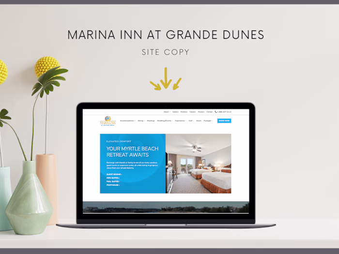 Website Copy Revamp for Marina Inn at Grande Dunes