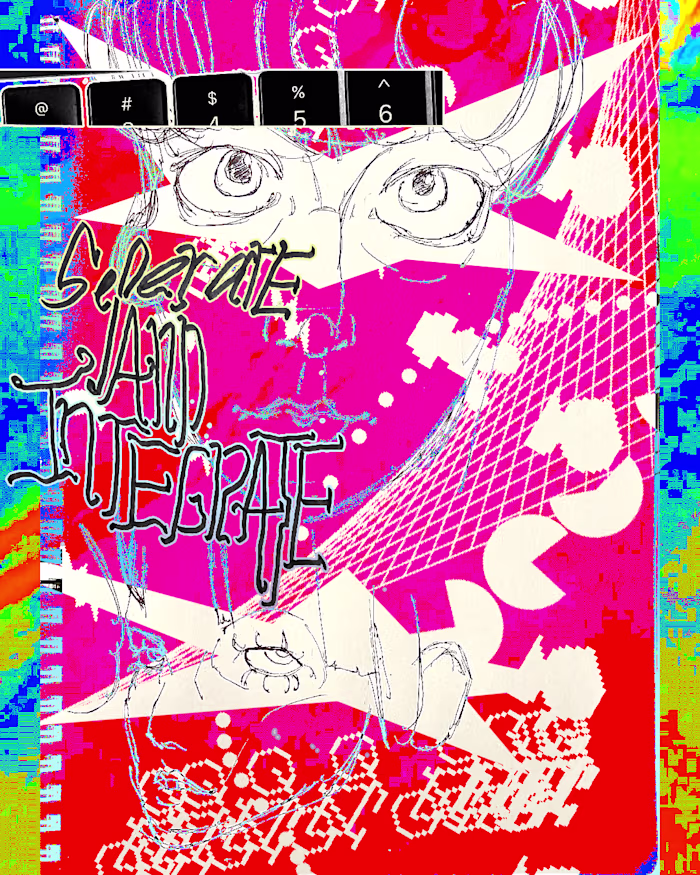 A poster cover concept I made using my drawing and a picture...