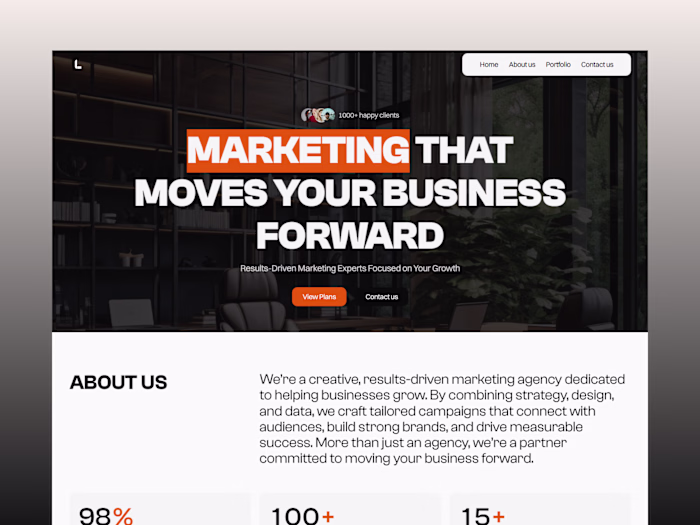 Website Design for Marketing Agency