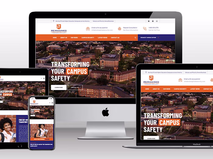 Custom Website Design for Campus Security Company