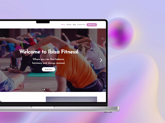 Ibiza Fitness - A Framer Yoga Template