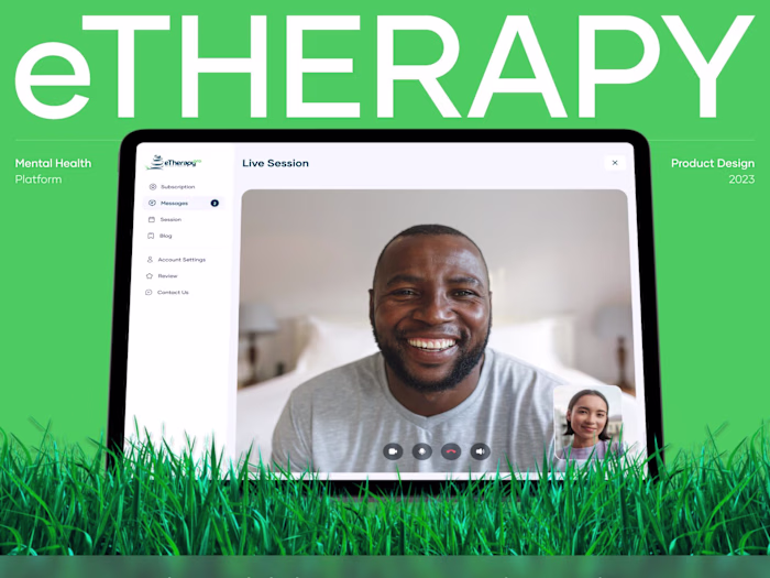 Web App UI/UX Design for Online Therapy