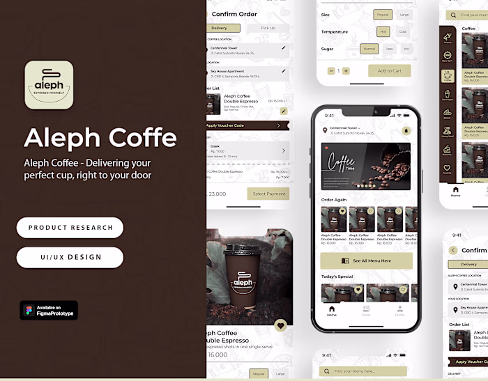 UI/UX | Aleph Coffee - Delivering your perfect coffee