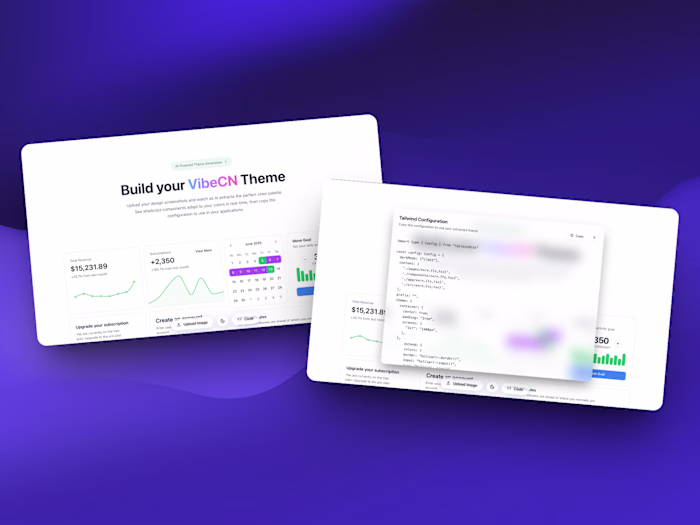 VibeCN — AI-Powered Theme Generator