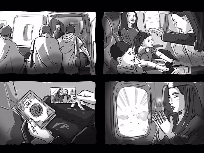 Saudia Airlines Storyboard