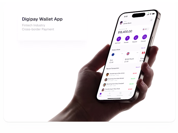 Design a Fintech Wallet Mobile App The Digipay app is a cros...
