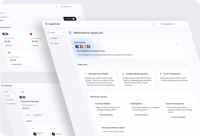 Multisig Wallet and Treasury for Web2 Teams