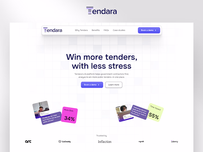 Tendara.ai - Framer website redesign