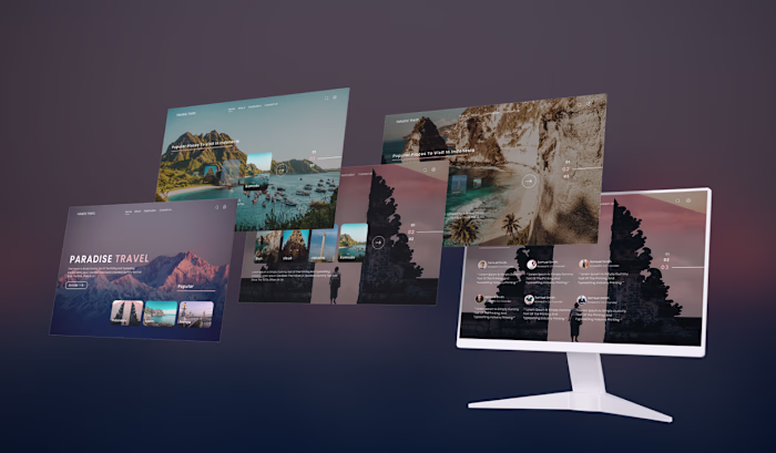 Interactive Landing Page for Travel Agency :: Behance